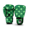 Buffalo Plaid St. Patrick's Day Print Pattern Boxing Gloves-grizzshop