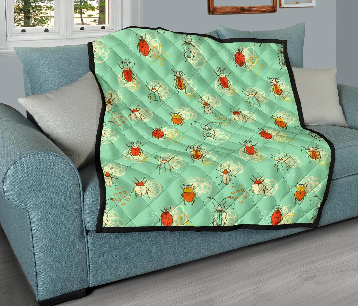 Bug Print Pattern Quilt-grizzshop