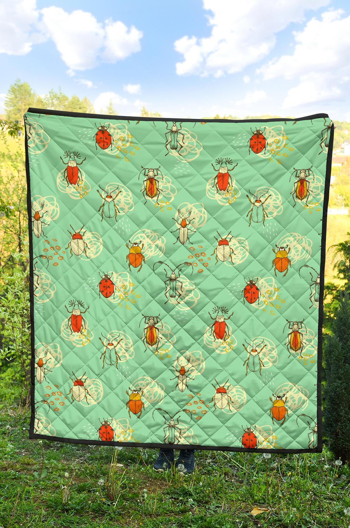 Bug Print Pattern Quilt-grizzshop