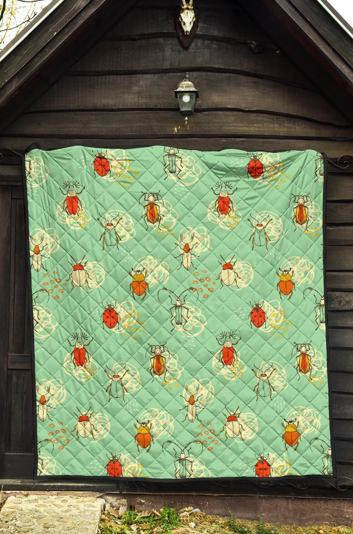 Bug Print Pattern Quilt-grizzshop