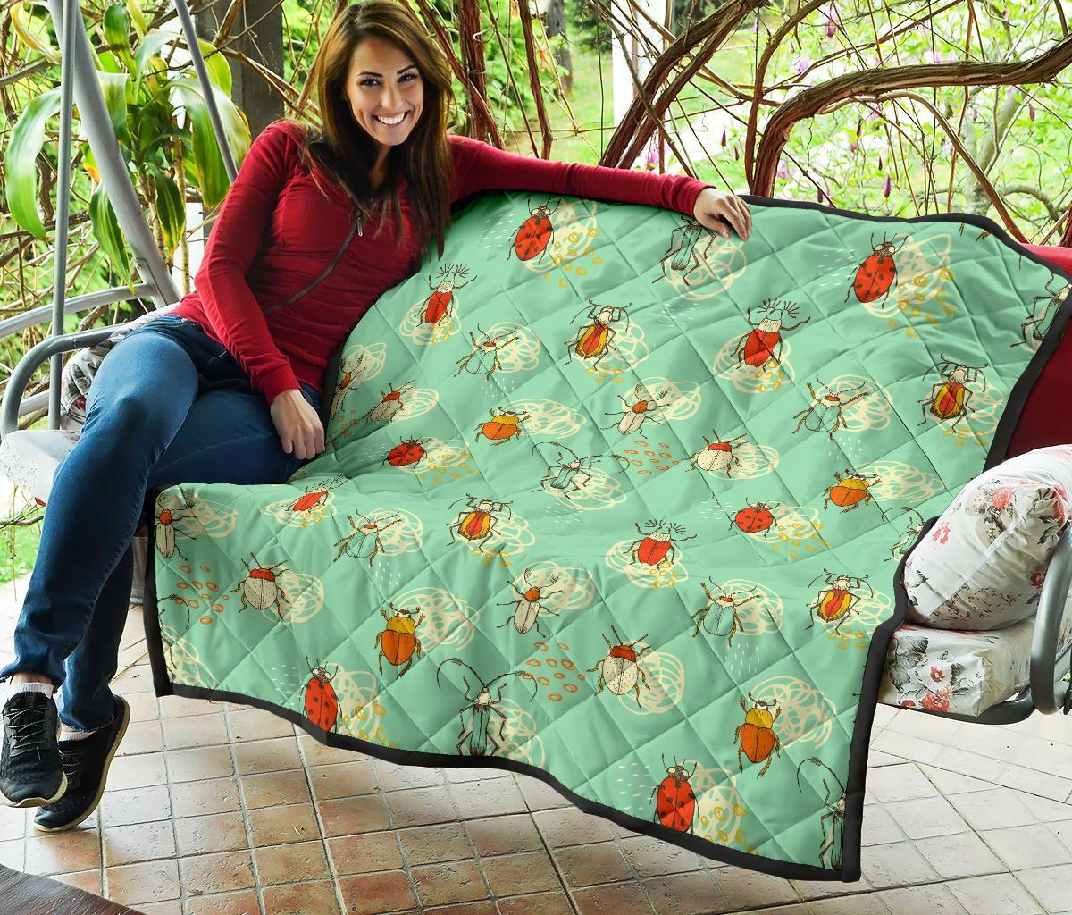 Bug Print Pattern Quilt-grizzshop