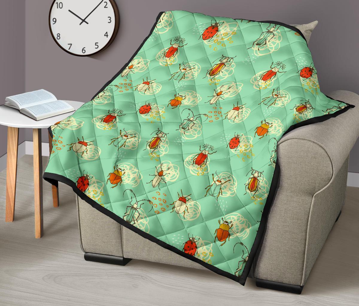 Bug Print Pattern Quilt-grizzshop