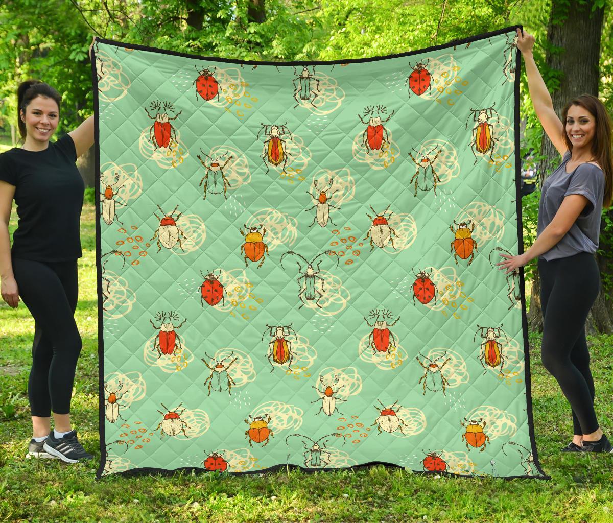 Bug Print Pattern Quilt-grizzshop