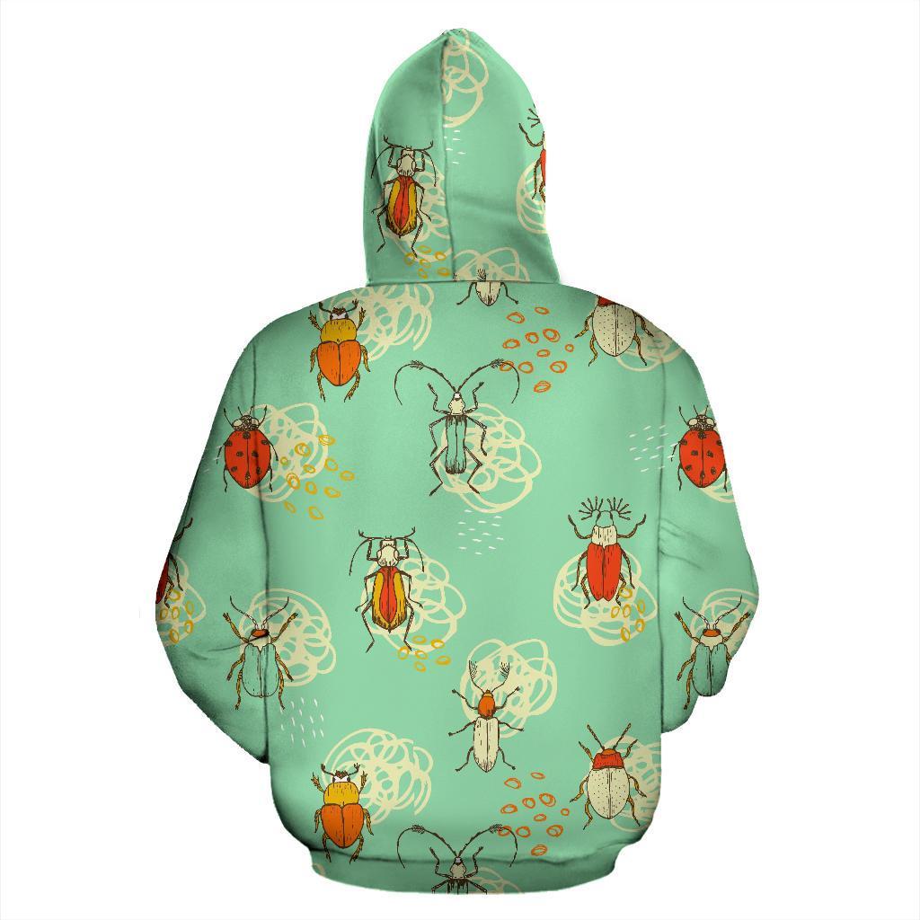 Bug Print Pattern Women Men Pullover Hoodie-grizzshop