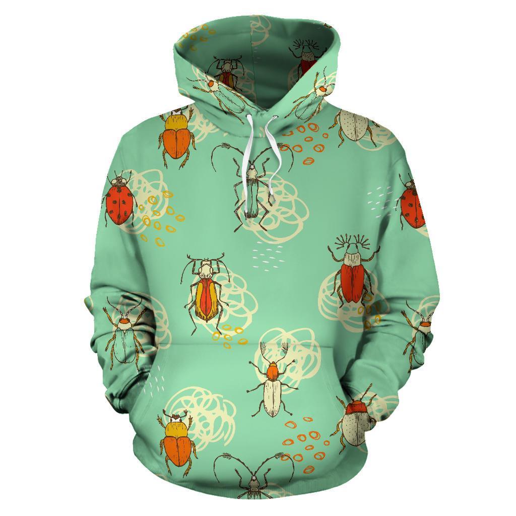 Bug Print Pattern Women Men Pullover Hoodie-grizzshop