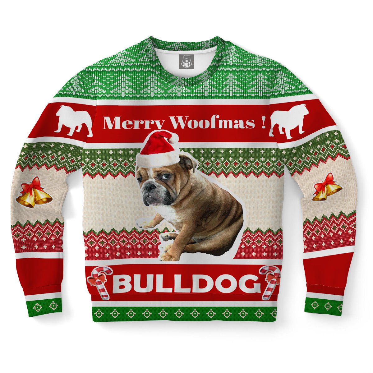 Bulldog Dog Ugly Christmas Sweater-grizzshop