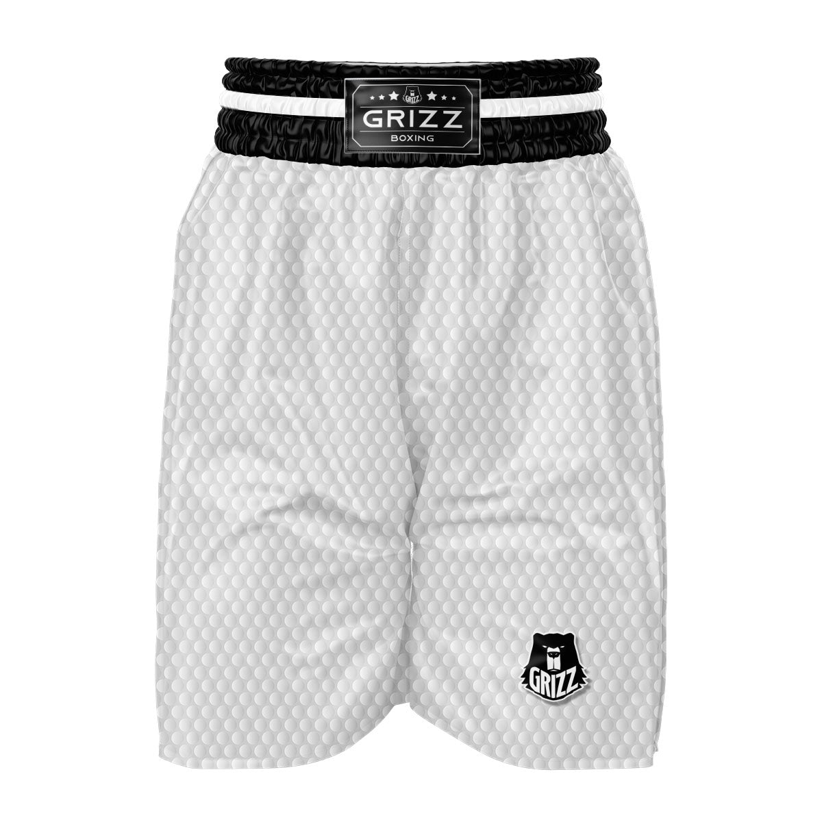 Bumps Texture Print Boxing Shorts-grizzshop