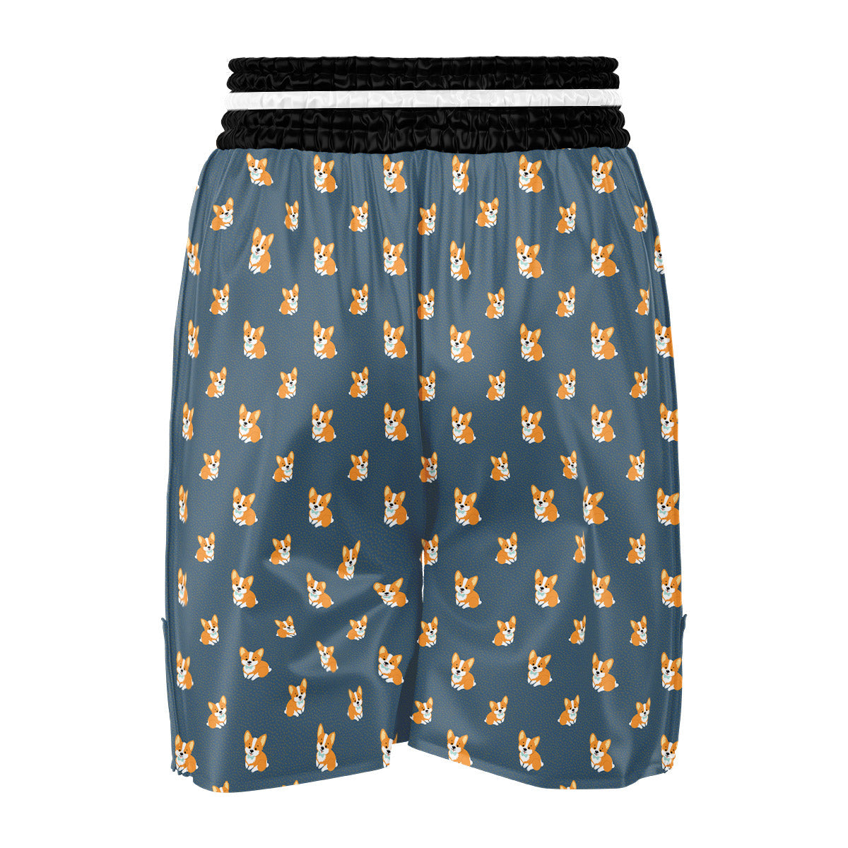 Bunny Corgi Print Pattern Boxing Shorts-grizzshop