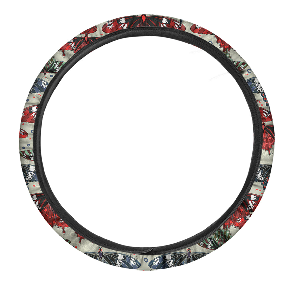 Butterfly Exotic Print Pattern Car Steering Wheel Cover-grizzshop