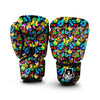 Butterfly Rainbow Print Pattern Boxing Gloves-grizzshop