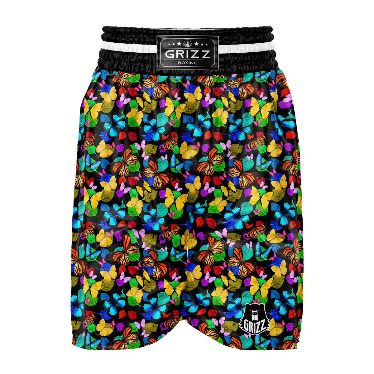 Butterfly Rainbow Print Pattern Boxing Shorts-grizzshop