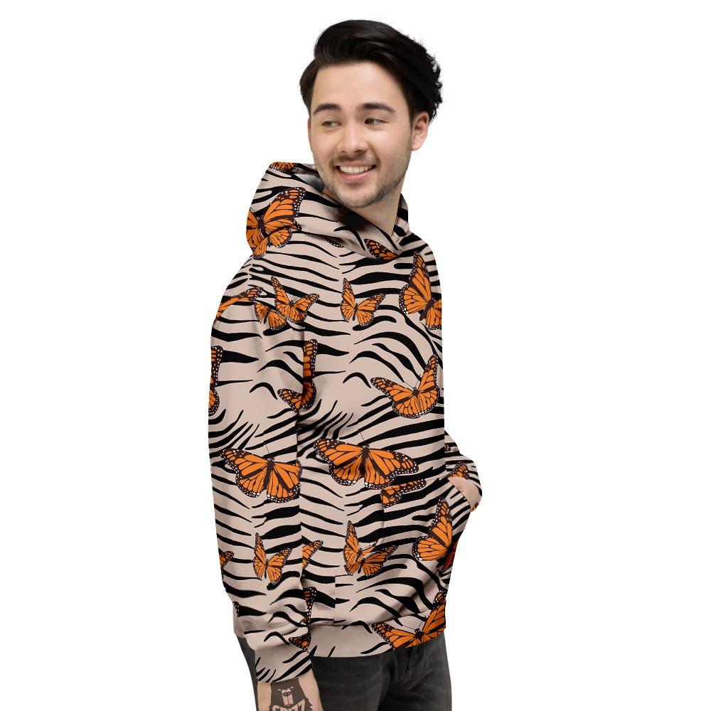 Butterfly Tiger Monarch Print Pattern Men's Hoodie-grizzshop
