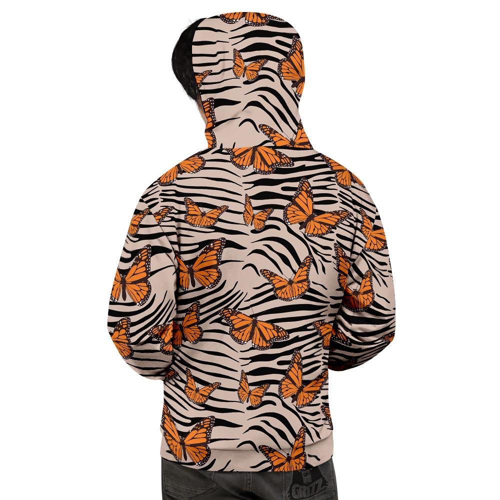Butterfly Tiger Monarch Print Pattern Men's Hoodie-grizzshop