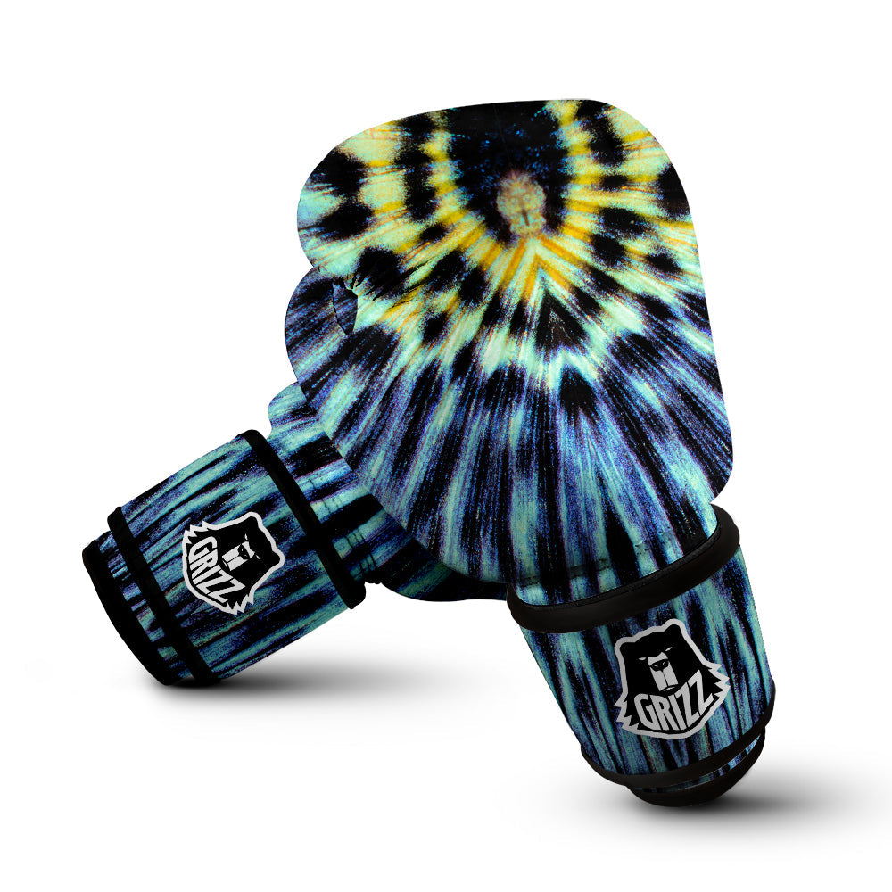 Butterfly Wing Skin Blue Print Boxing Gloves-grizzshop
