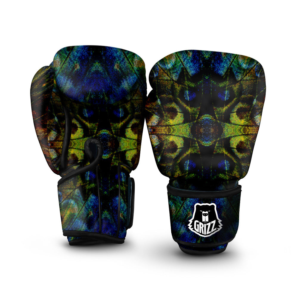 Butterfly Wing Skin Dark Print Boxing Gloves-grizzshop