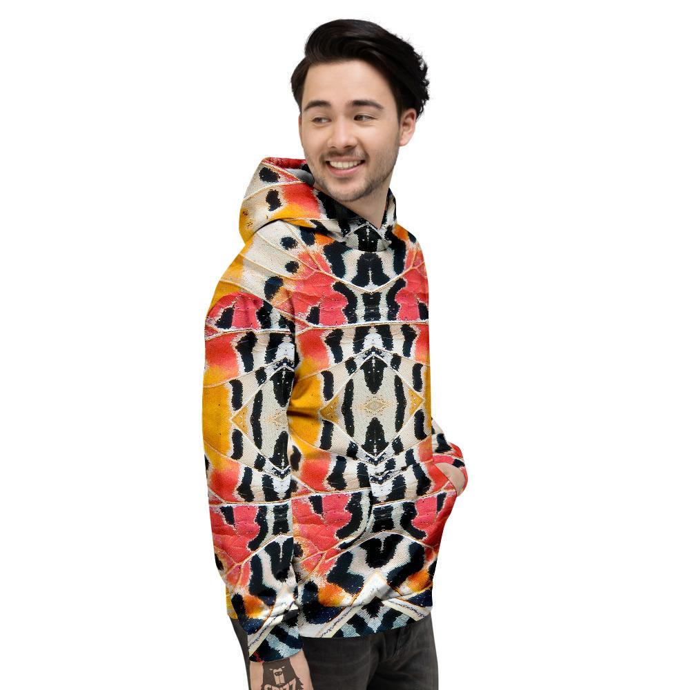 Butterfly Wings Orange Monarch Print Men's Hoodie-grizzshop