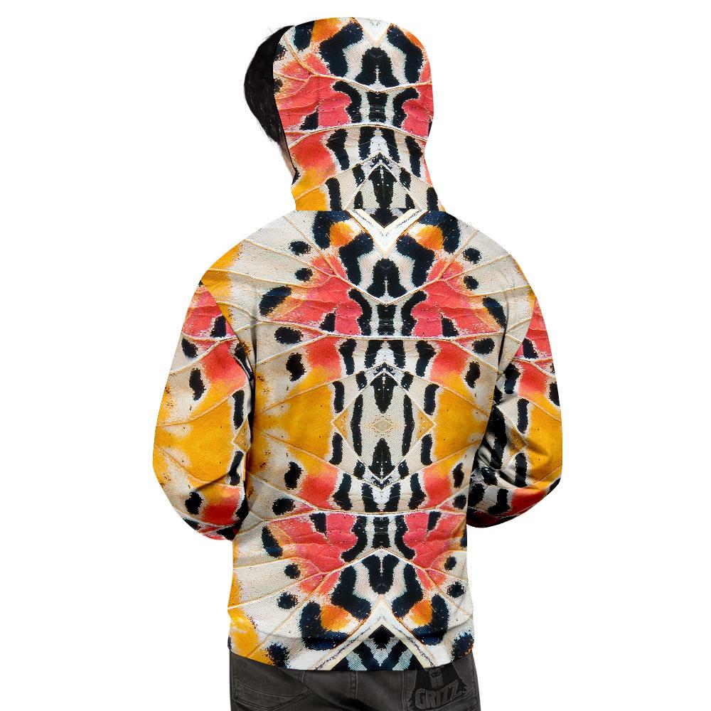 Butterfly Wings Orange Monarch Print Men's Hoodie-grizzshop