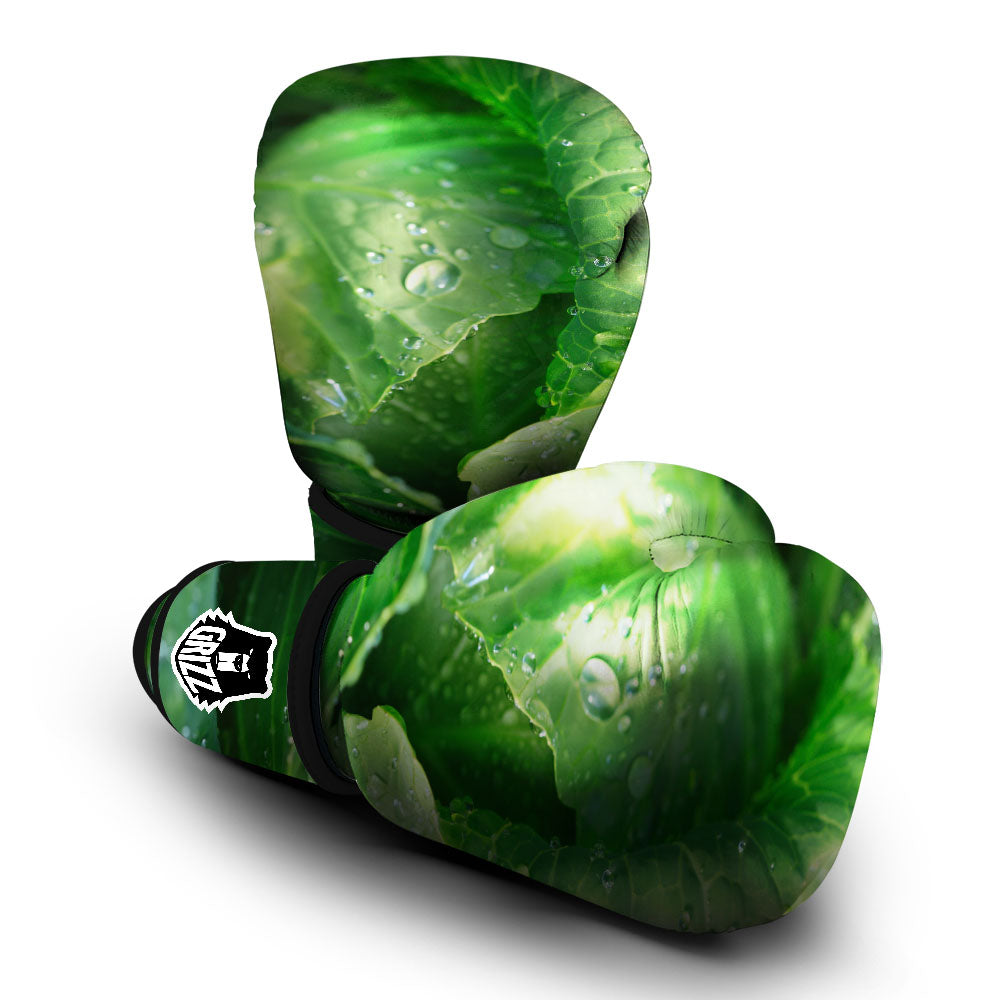 Cabbage Fresh Leaf Print Boxing Gloves-grizzshop
