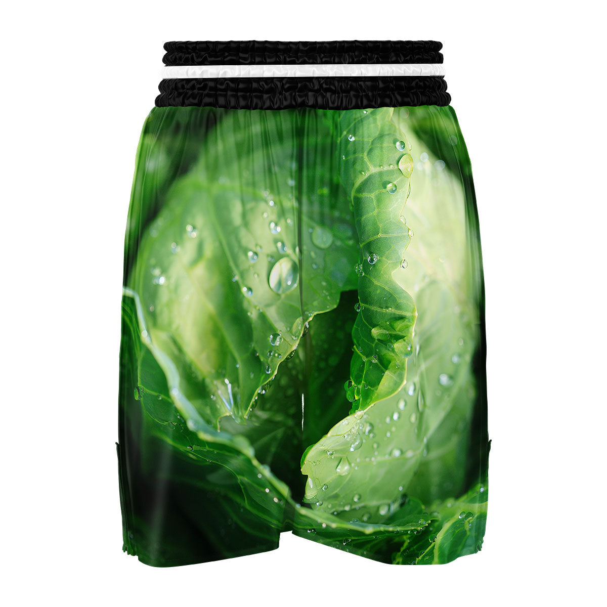Cabbage Fresh Leaf Print Boxing Shorts-grizzshop