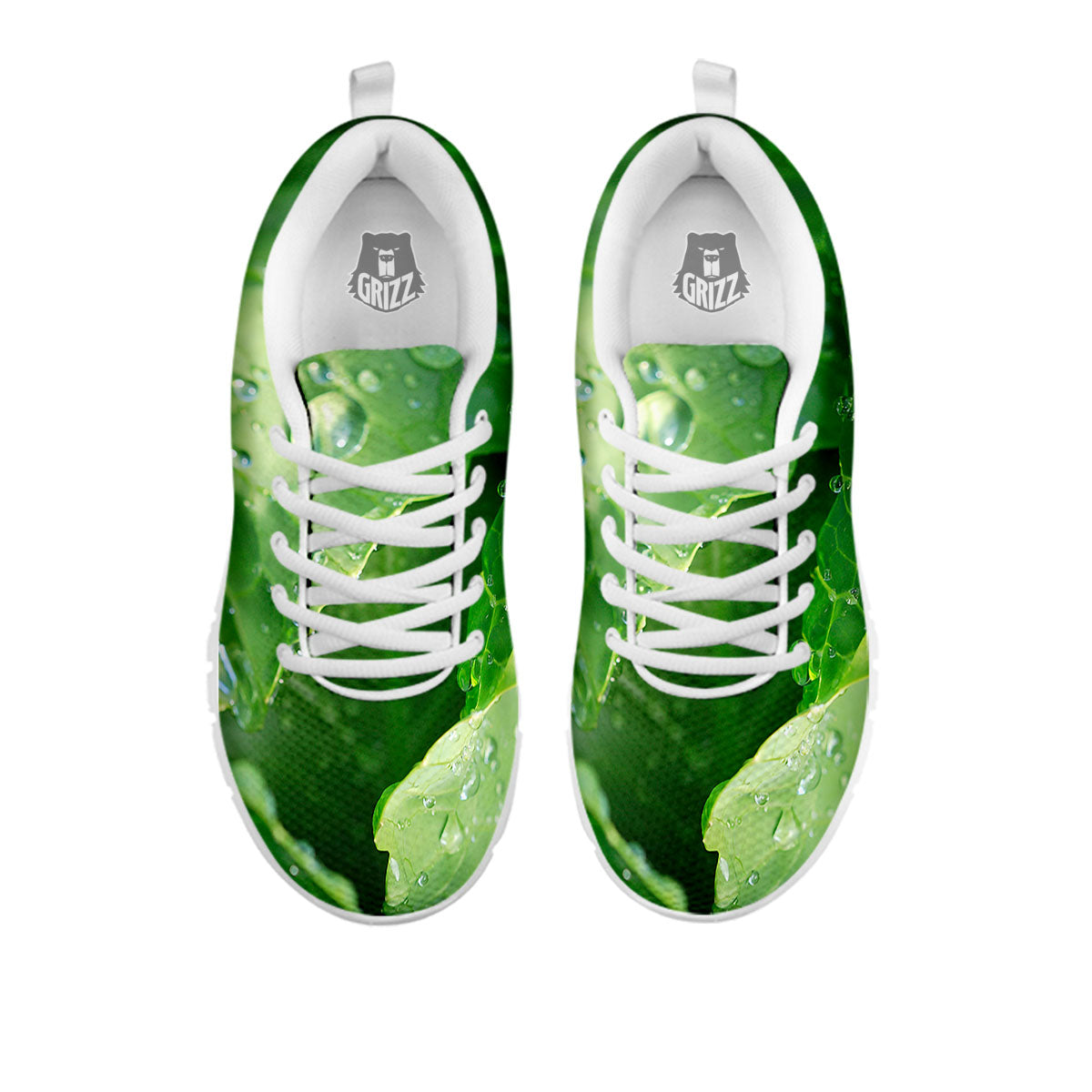 Cabbage Fresh Leaf Print White Sneaker-grizzshop