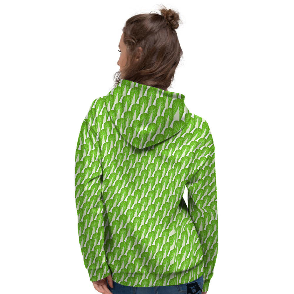 Cabbage Leaf Chinese Print Women's Hoodie-grizzshop