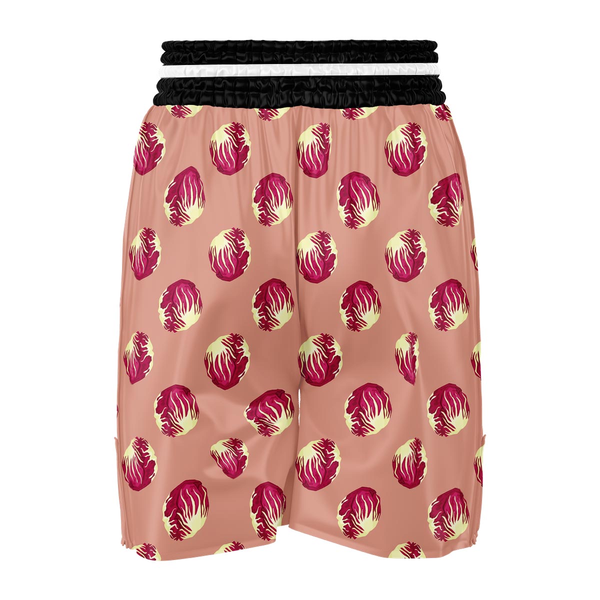 Cabbage Red Print Pattern Boxing Shorts-grizzshop