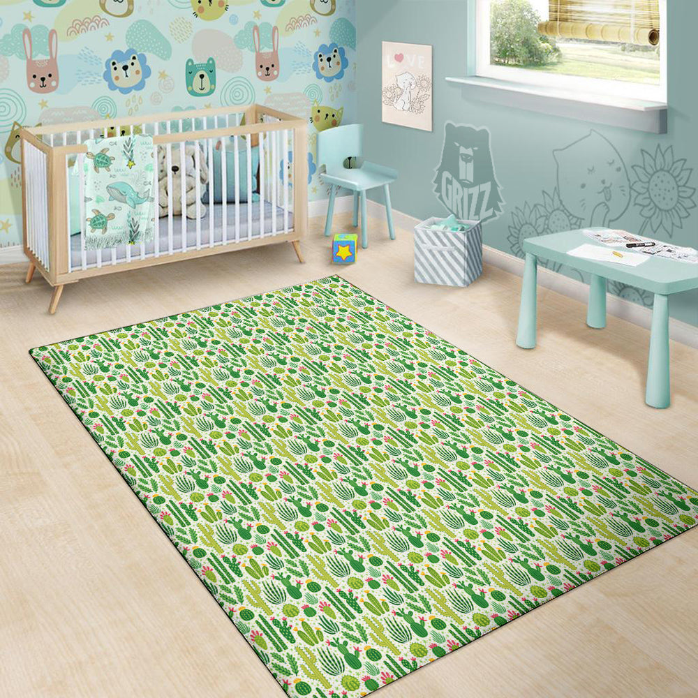 Cactus Cute Cartoon Print Pattern Floor Mat-grizzshop