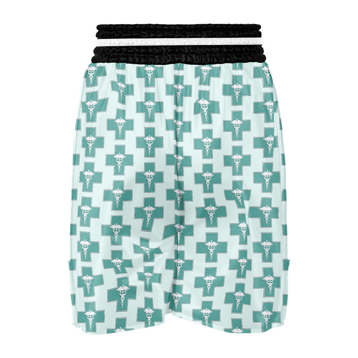 Caduceus Print Pattern Boxing Shorts-grizzshop