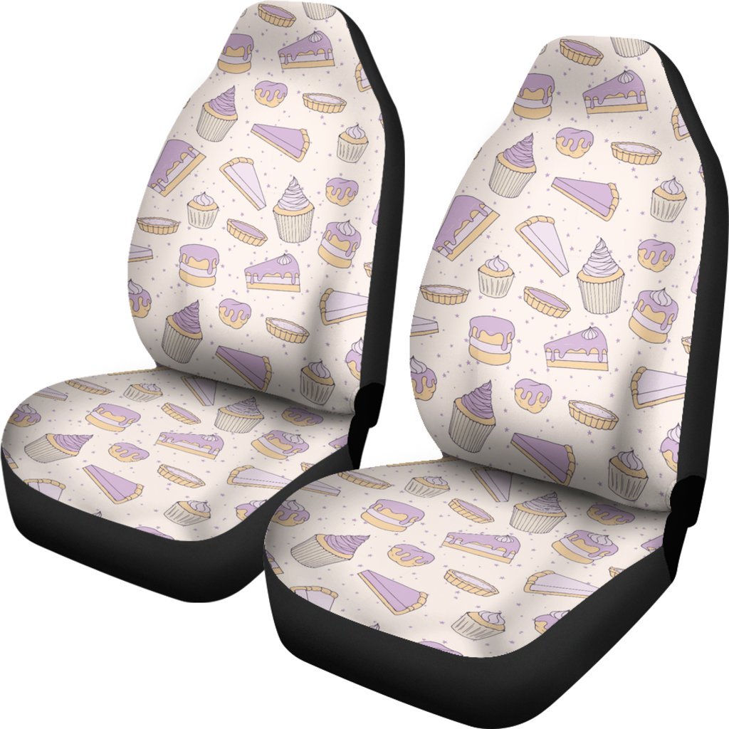 Cake Sweet Pattern Print Universal Fit Car Seat Cover-grizzshop