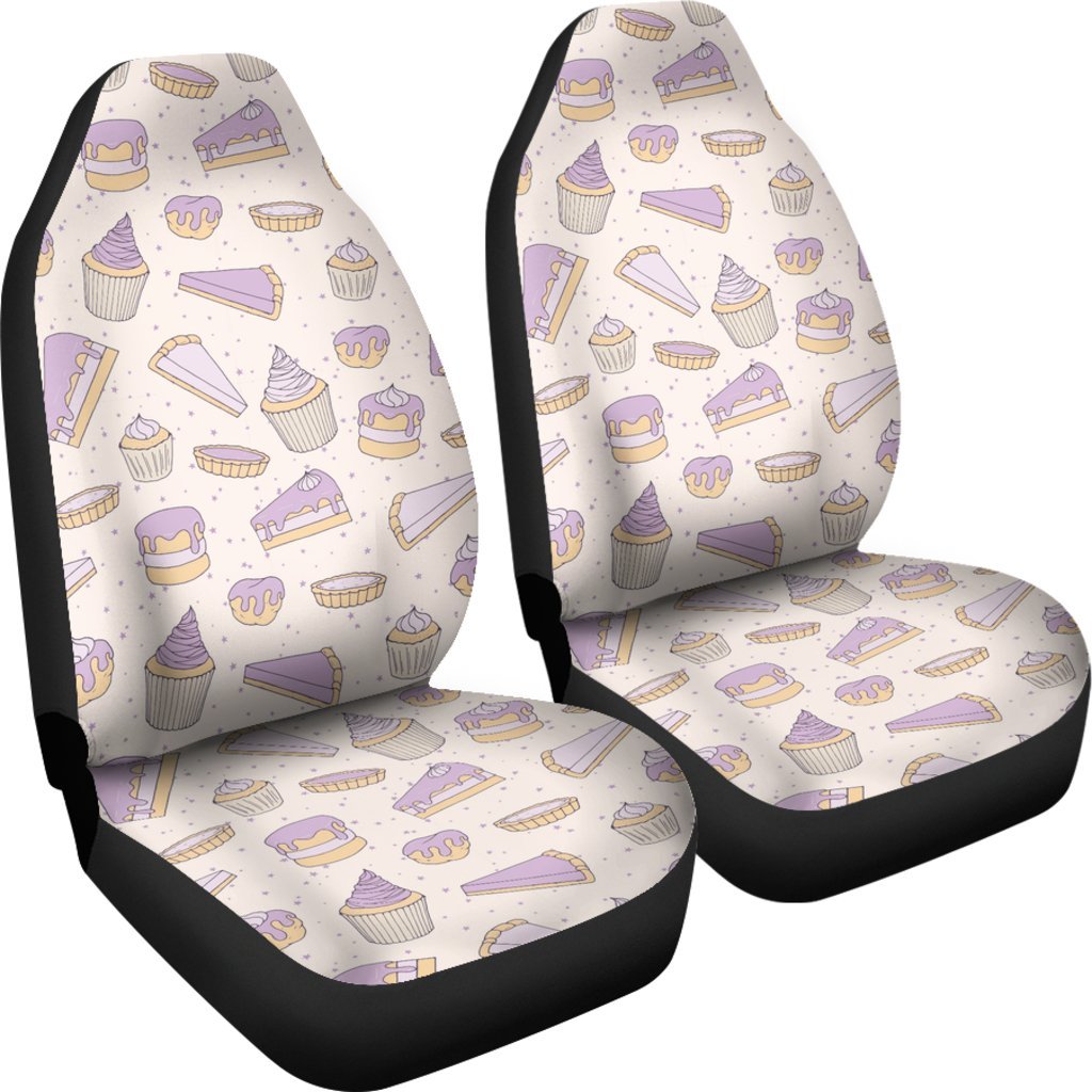 Cake Sweet Pattern Print Universal Fit Car Seat Cover-grizzshop