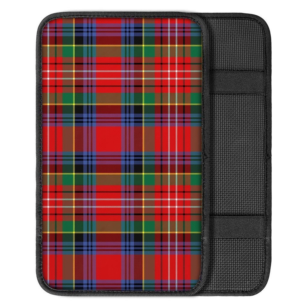 Caledonia Red Plaid Tartan Car Console Cover-grizzshop