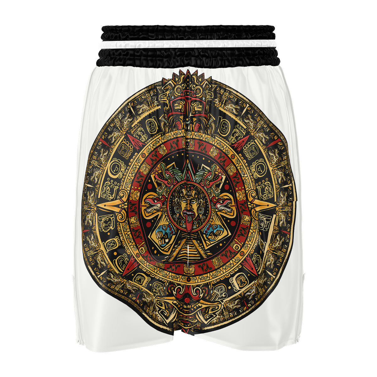 Calendar Mayan Print Boxing Shorts-grizzshop