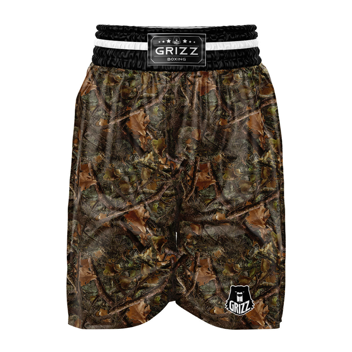 Camo Hunting Print Pattern Boxing Shorts-grizzshop