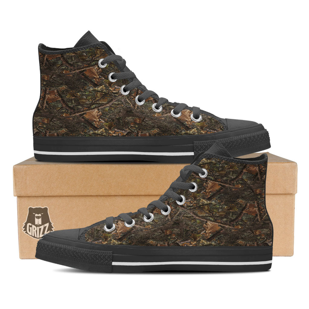 Camo Hunting Print Pattern High Top Shoes-grizzshop