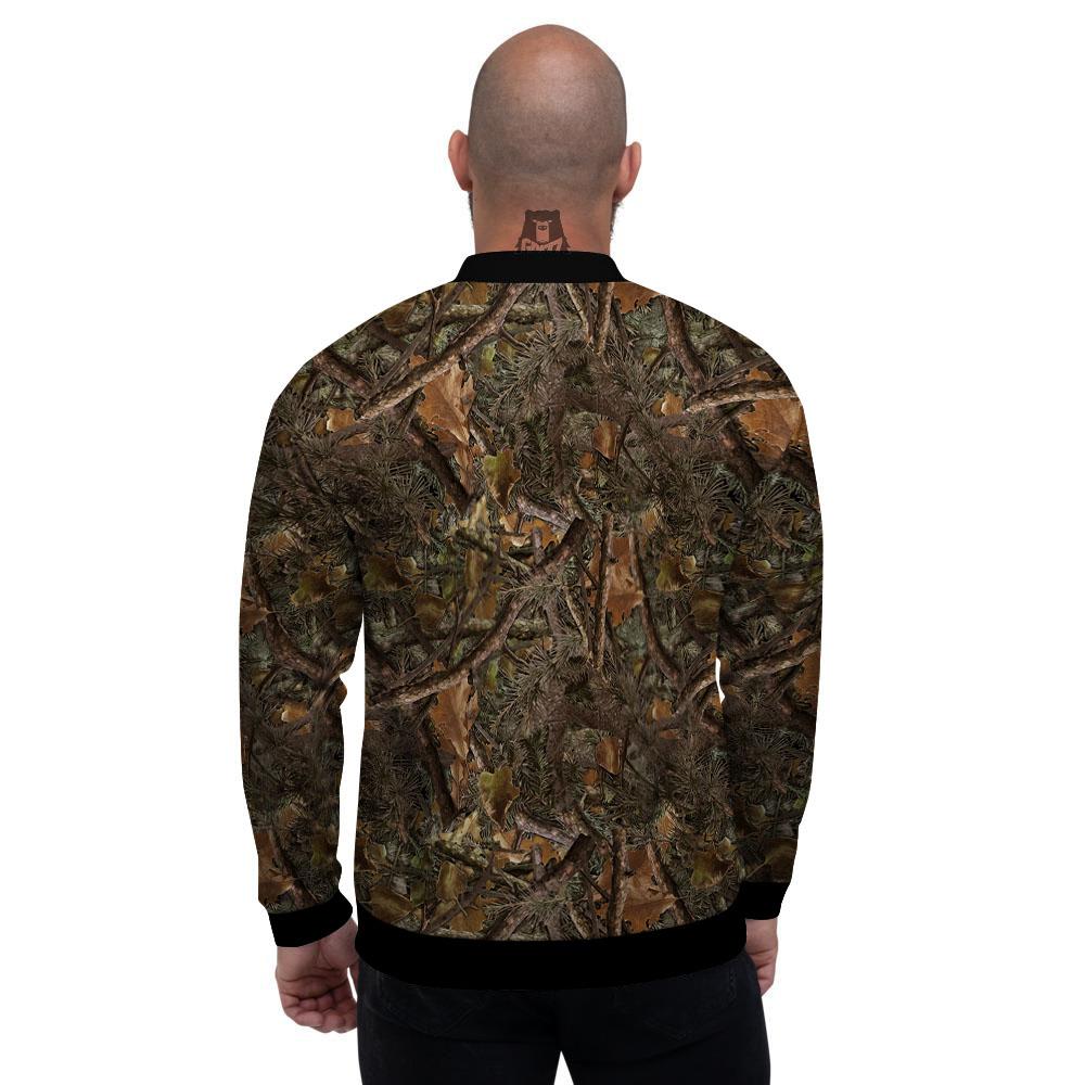 Camo Hunting Print Pattern Men's Bomber Jacket-grizzshop