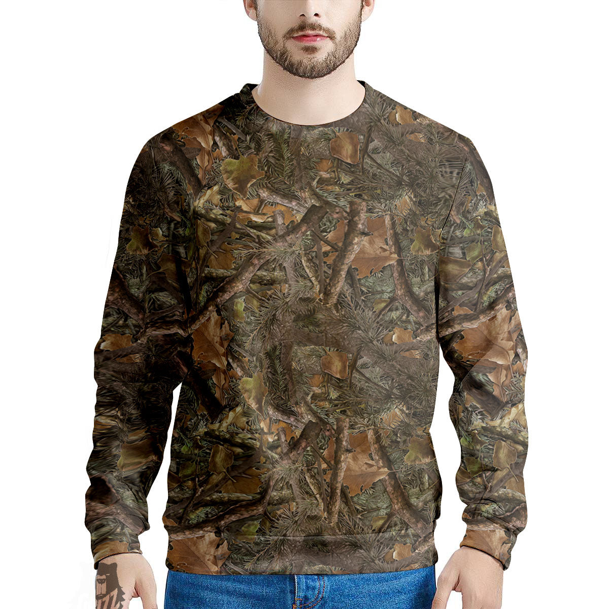 Camo Hunting Print Pattern Men's Sweatshirt-grizzshop