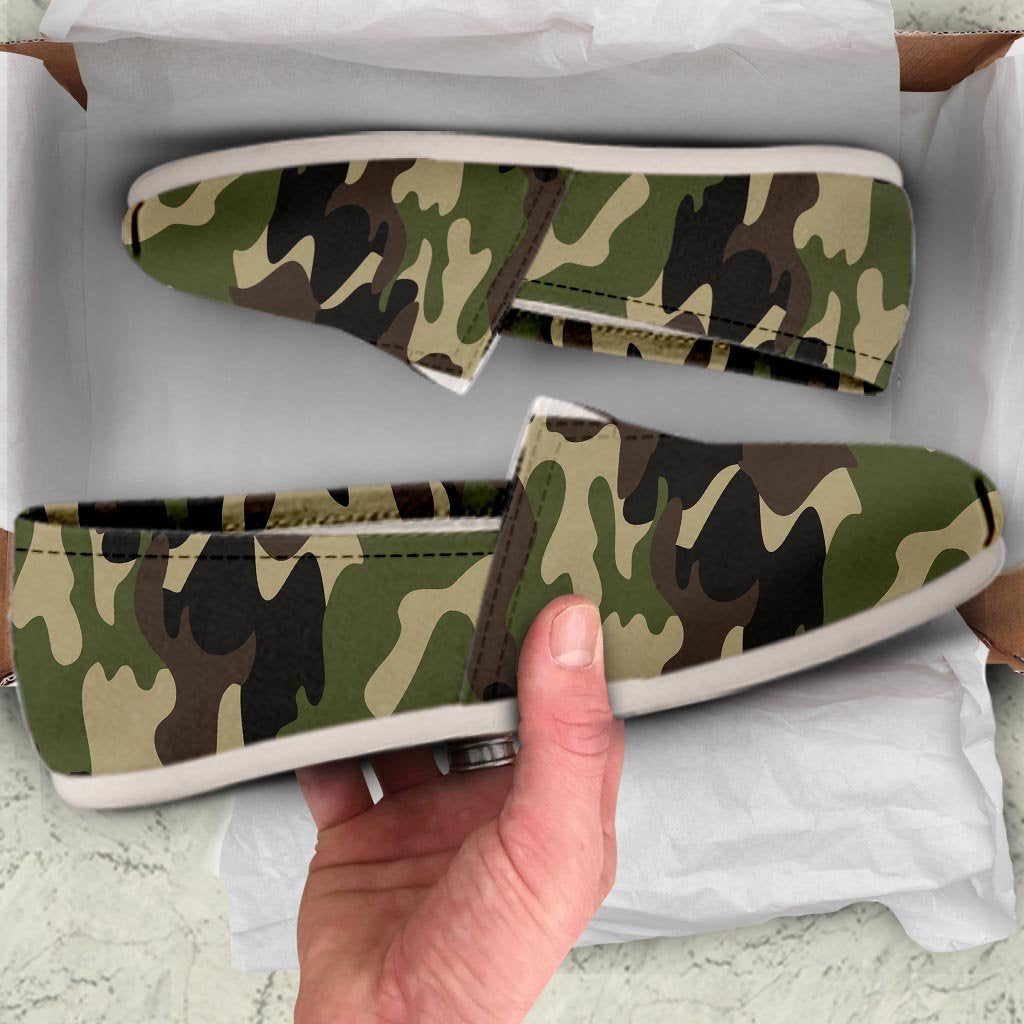 Camo Camouflage Print Canvas Shoes-grizzshop