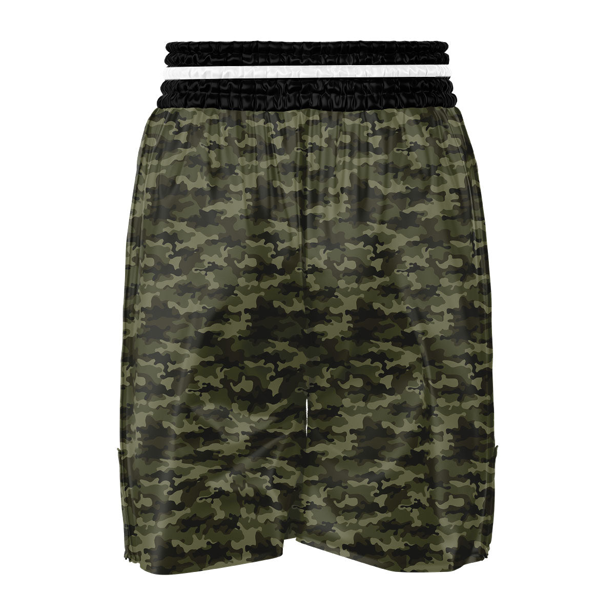Camouflage Army Green Print Boxing Shorts-grizzshop