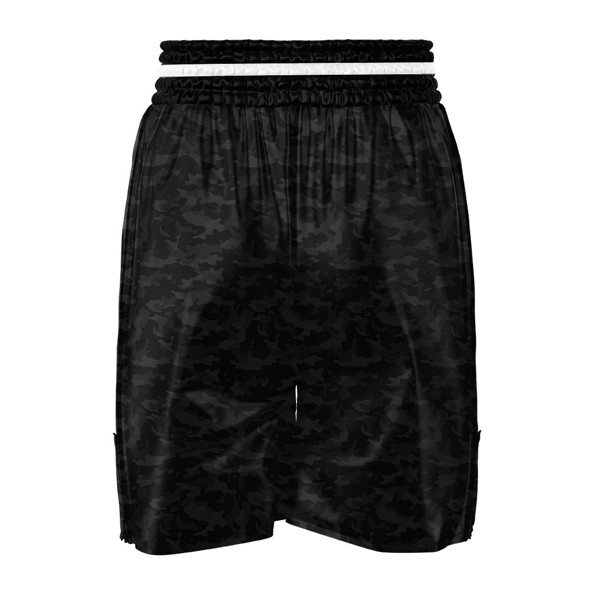 Camouflage Black Print Boxing Shorts-grizzshop