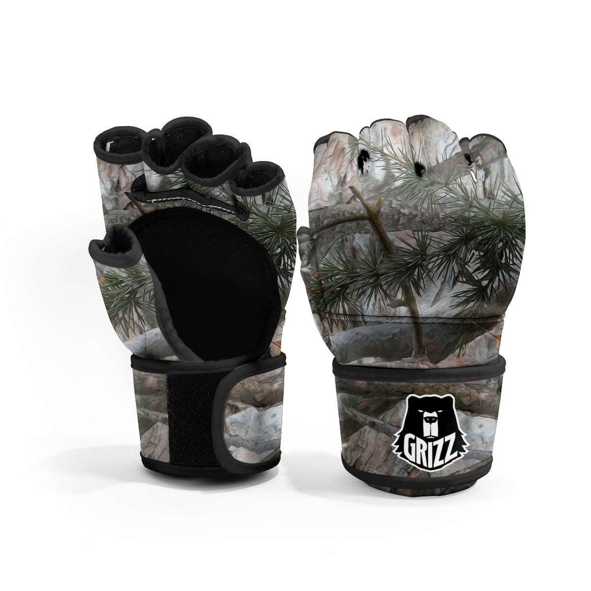 Camouflage Hunting Print Pattern MMA Gloves-grizzshop