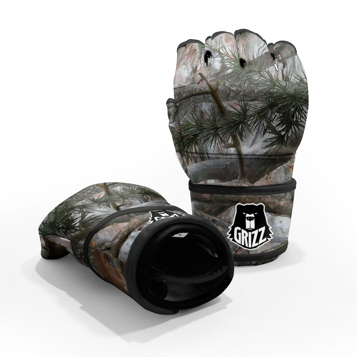 Camouflage Hunting Print Pattern MMA Gloves-grizzshop