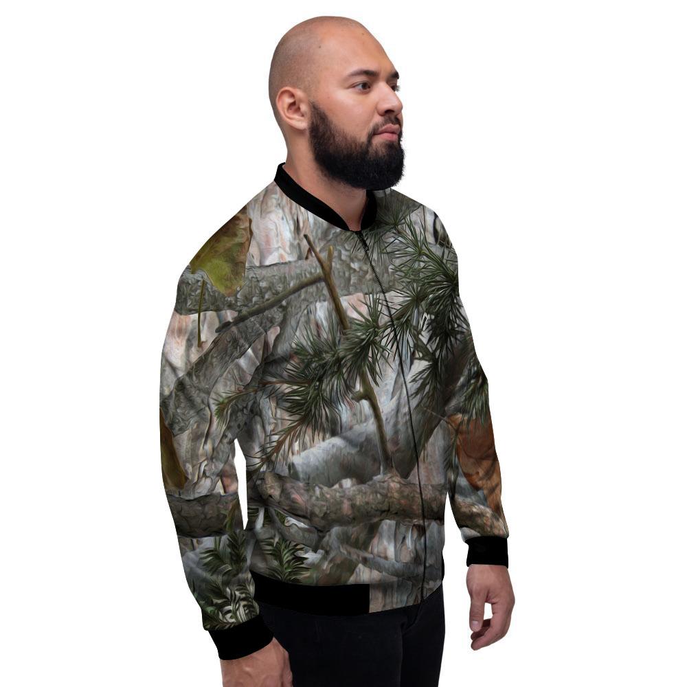 Camouflage Hunting Print Pattern Men's Bomber Jacket-grizzshop