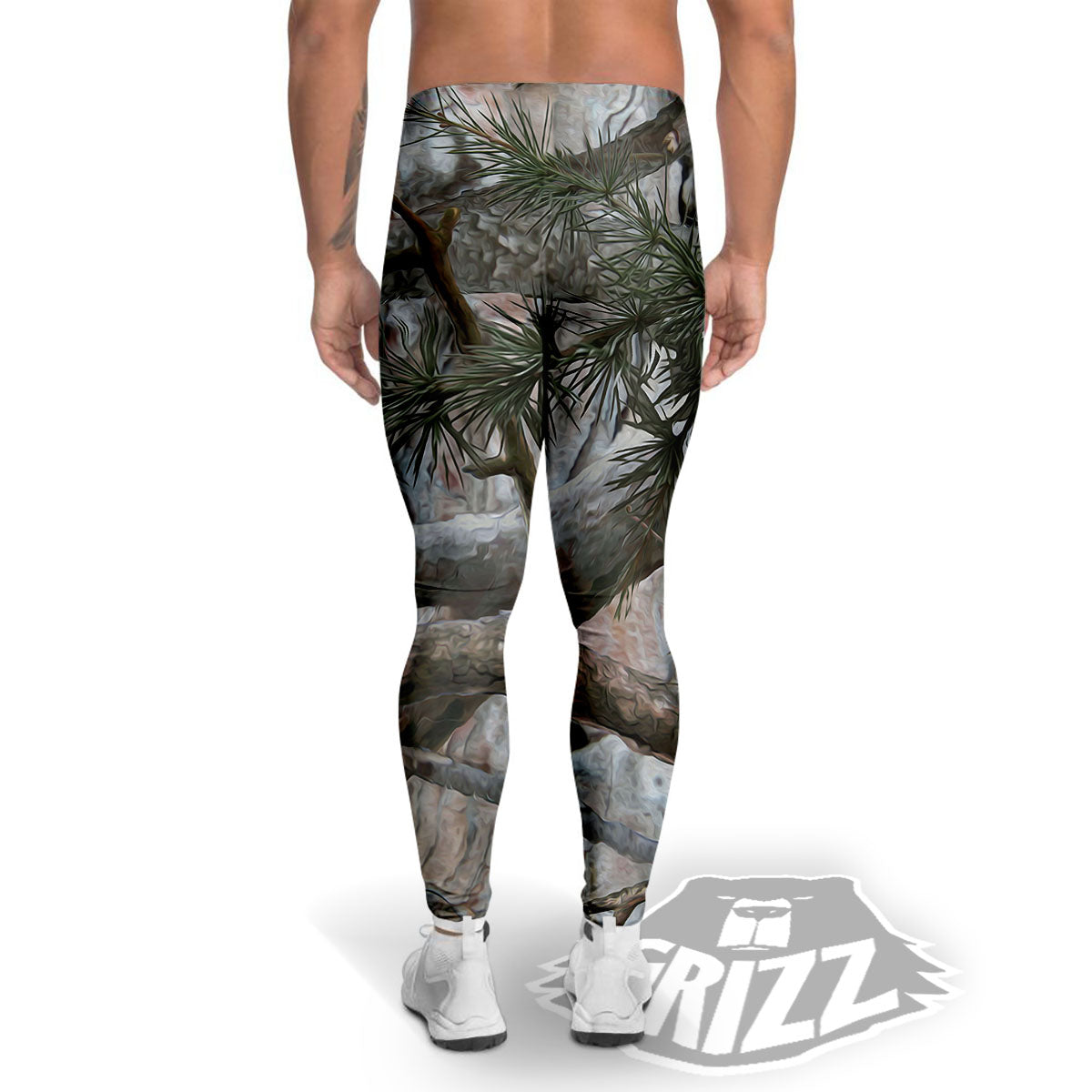 Camouflage Hunting Print Pattern Men's Leggings-grizzshop