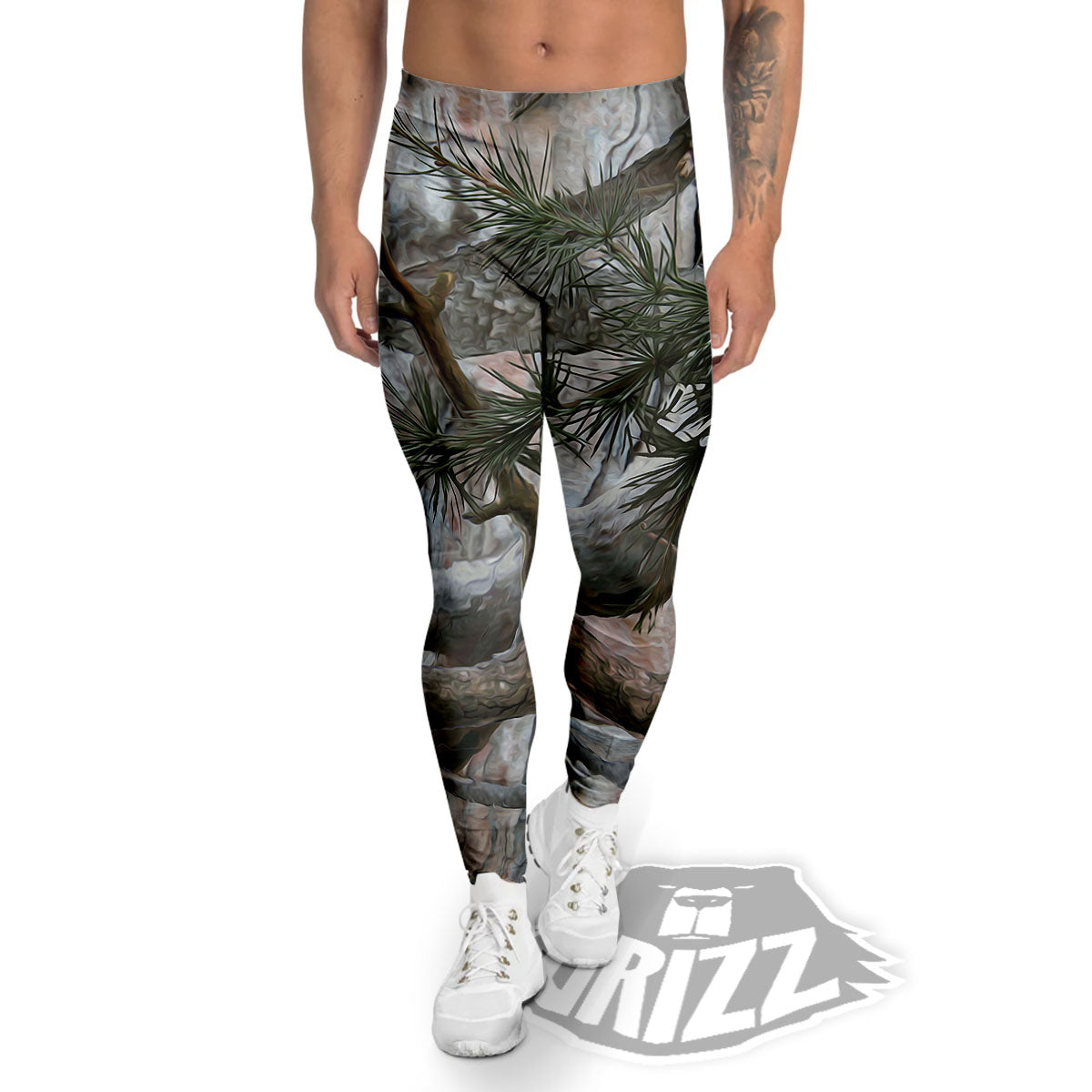 Camouflage Hunting Print Pattern Men's Leggings-grizzshop