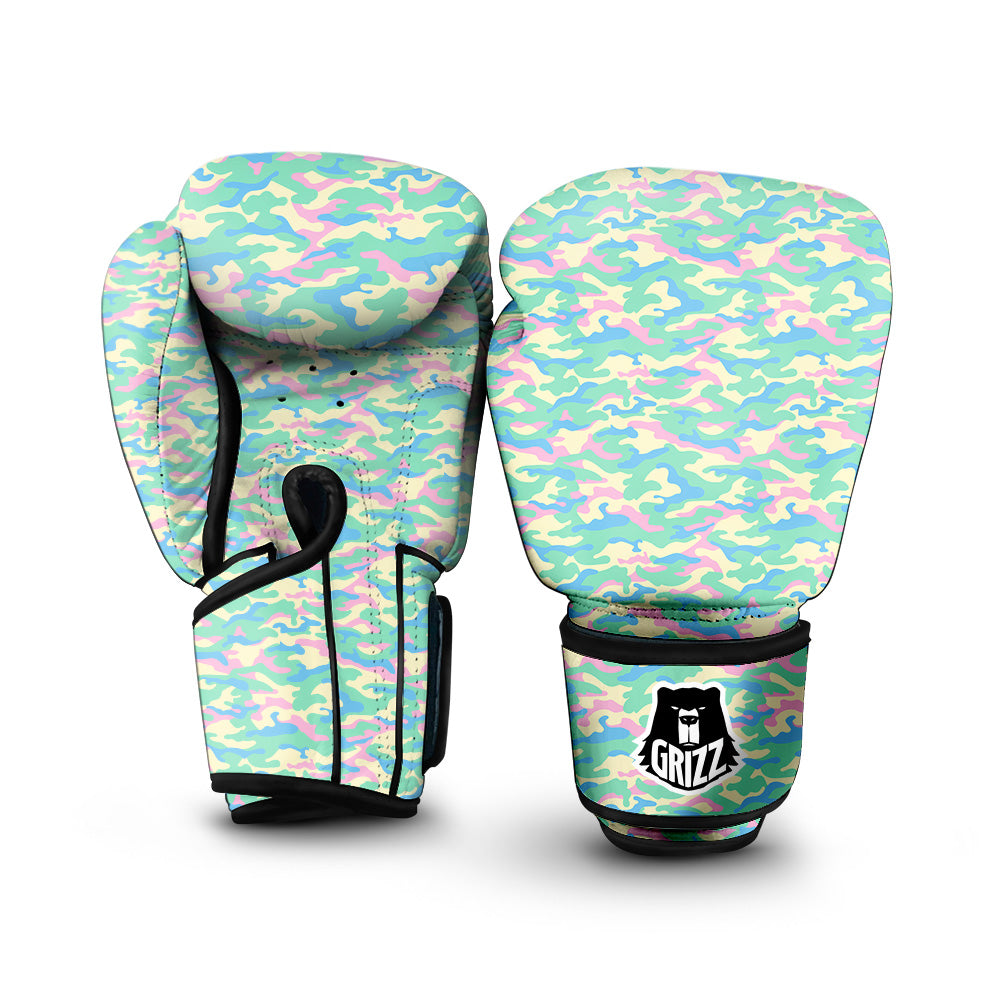 Camouflage Pastel Colors Print Pattern Boxing Gloves-grizzshop