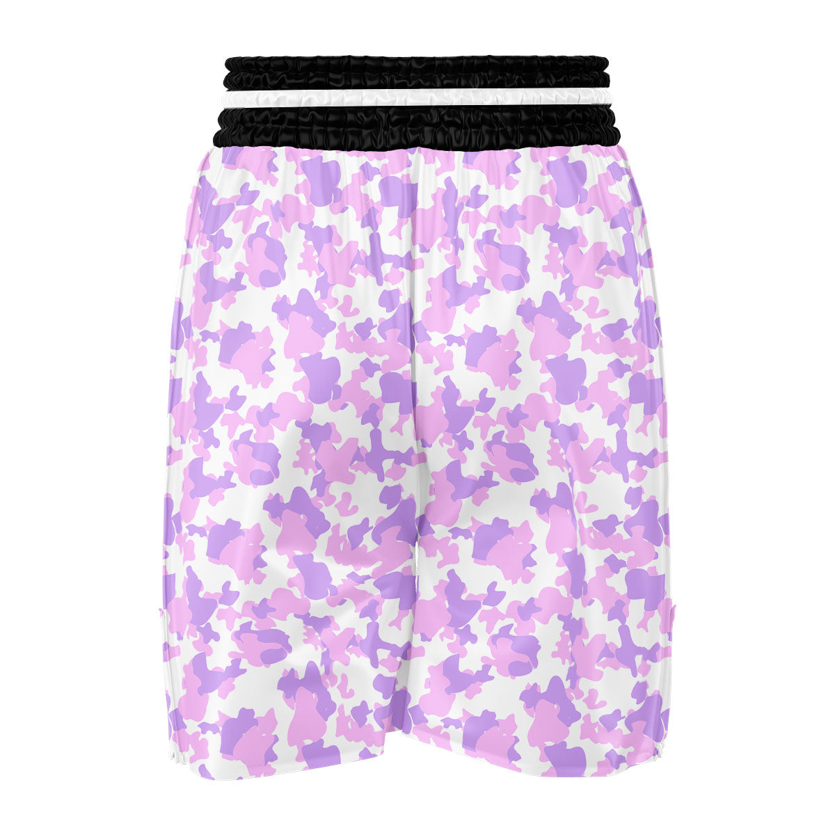 Camouflage Purple Pastel Print Boxing Shorts-grizzshop