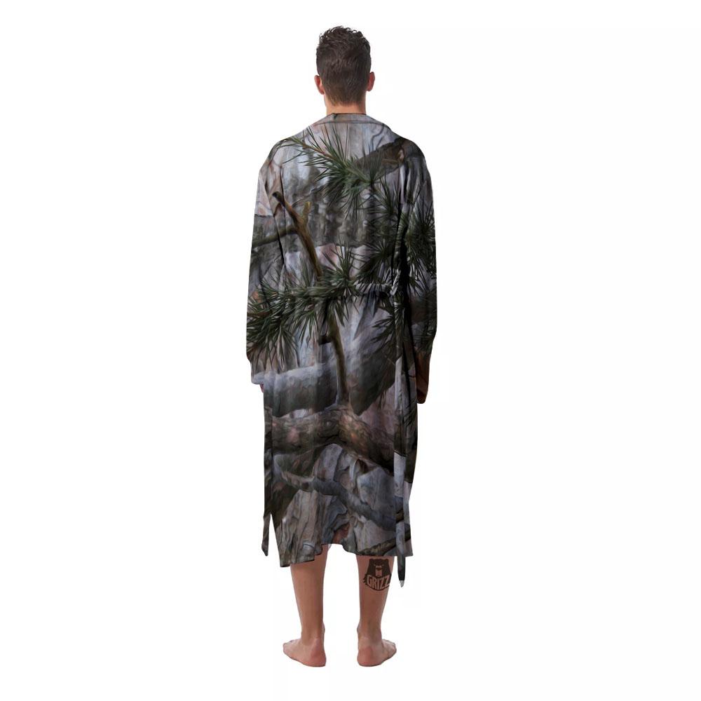 Camouflage Hunting Print Pattern Men's Robe-grizzshop