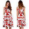 Canada Love Pattern Print Dress-grizzshop