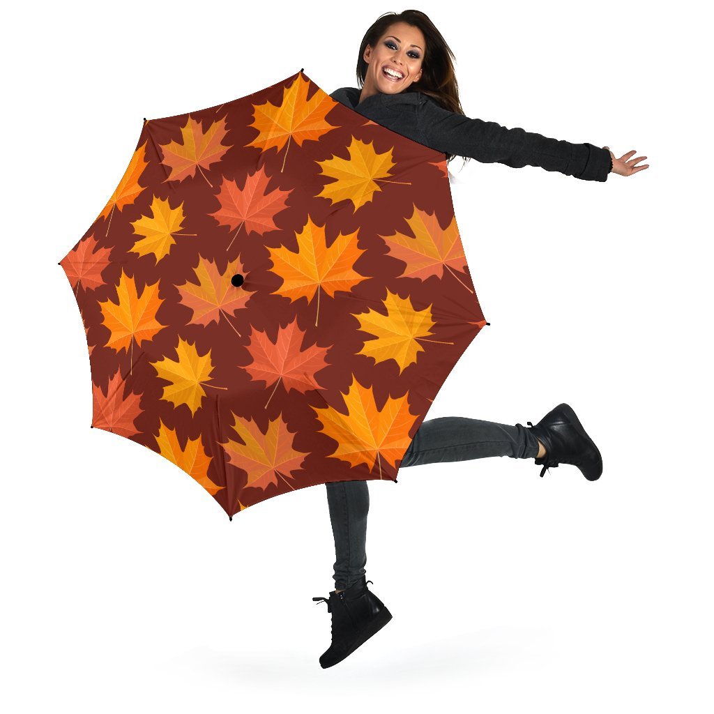 Canada Print Pattern Automatic Foldable Umbrella-grizzshop