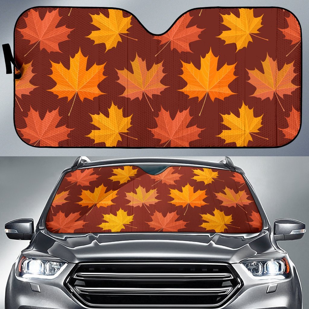 Canada Print Pattern Car Sun Shade-grizzshop
